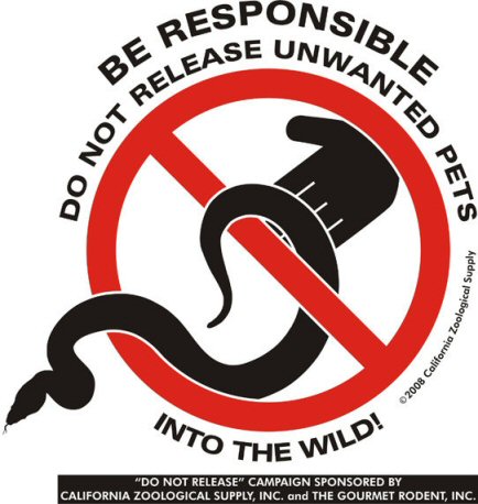 don't release unwanted pets